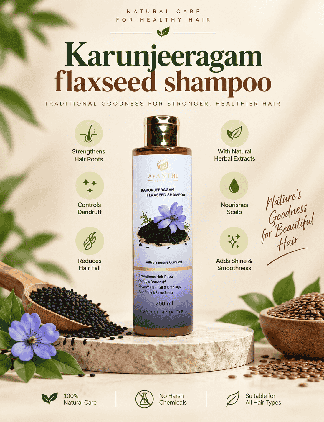 Karunjeeragam flaxseed shampoo_new Karunjeeragam flaxseed shampoo_new