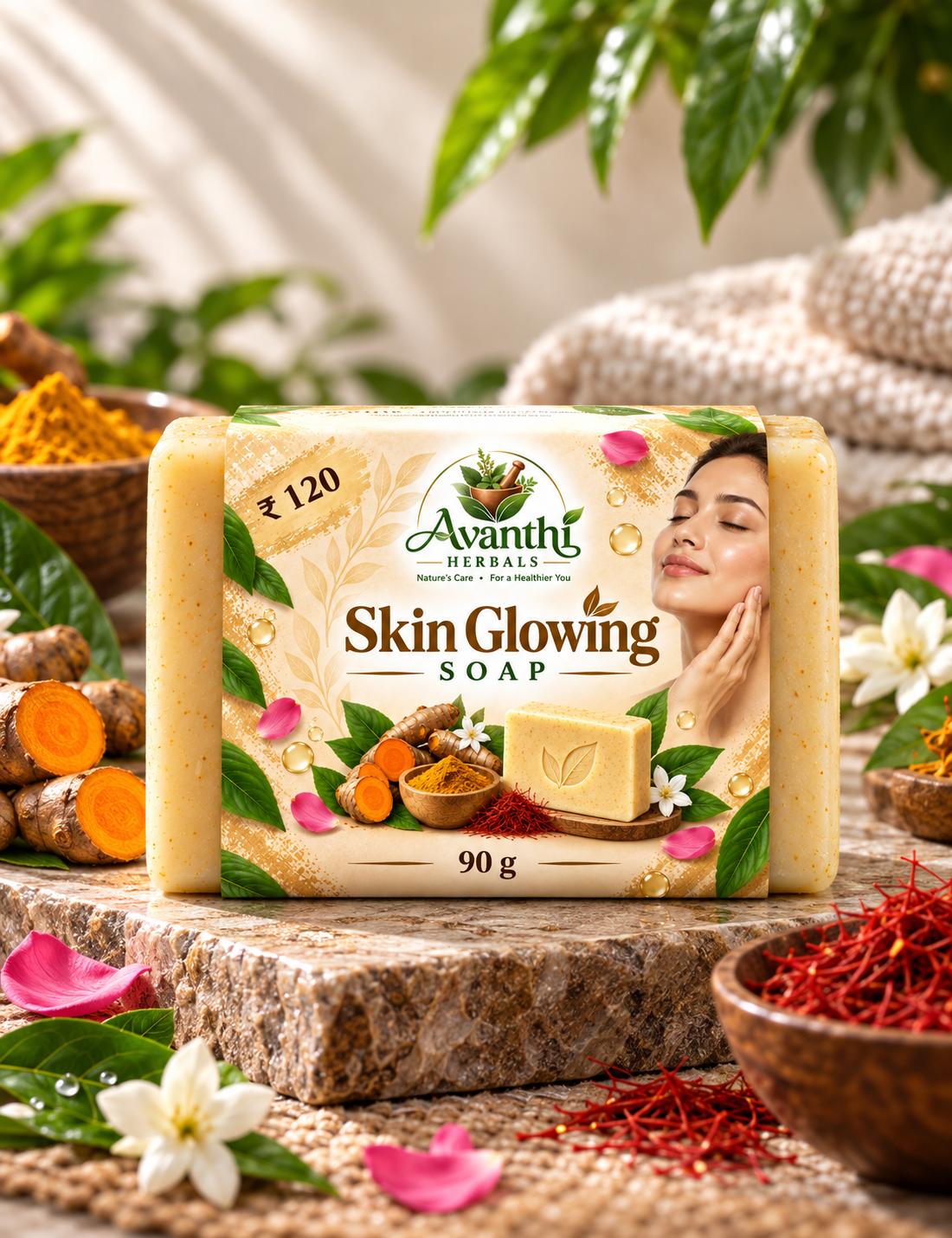Skin Glowing Soap – 90g — ₹120 Skin Glowing Soap – 90g — ₹120